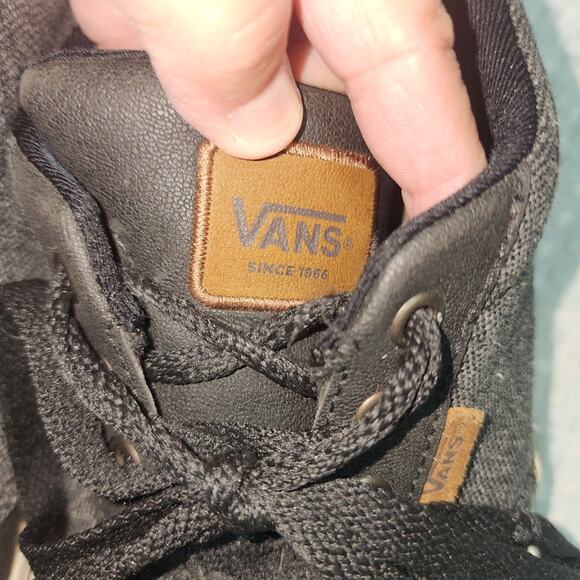 VANS EUC MENS SIZE 9 ATWOOD DX BLACK SKATE SNEAKERS SHOES - Picture 4 of 8